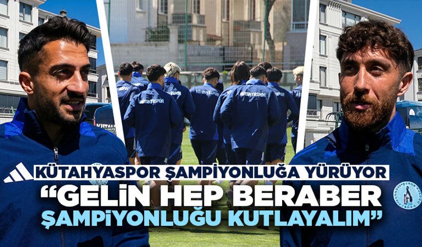 Kütahyaspor’da kaptanlar, şampiyonluğa davet etti