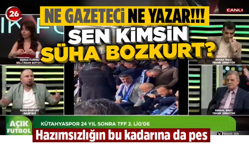 Sözde gazeteci-yazar Bozkurt, Kütahyaspor hazımsızlığı