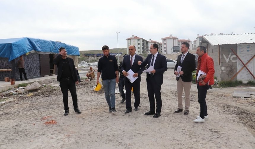 Tavşanlı’da okul inşaatında inceleme yapıldı