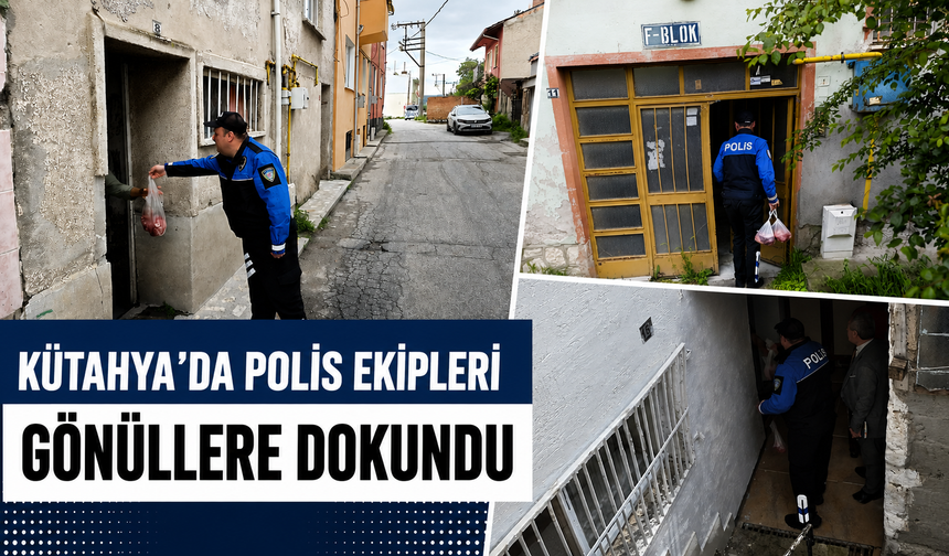 Kütahya polisi, ihtiyaç sahiplerini unutmadı