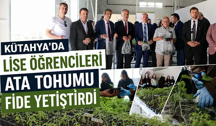 Kütahya’da ata tohumlarından yetiştirilen fideler dağıtıldı