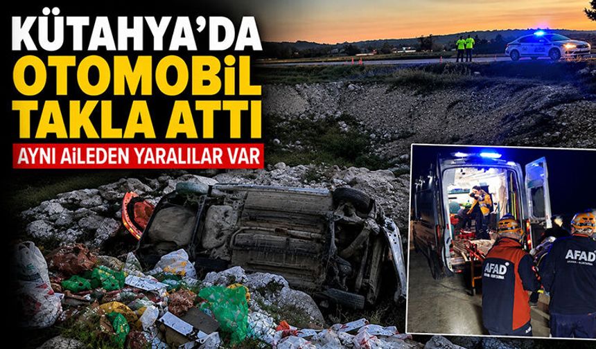 Kütahya'da bayram sabahı kaza, aynı aileden yaralılar var