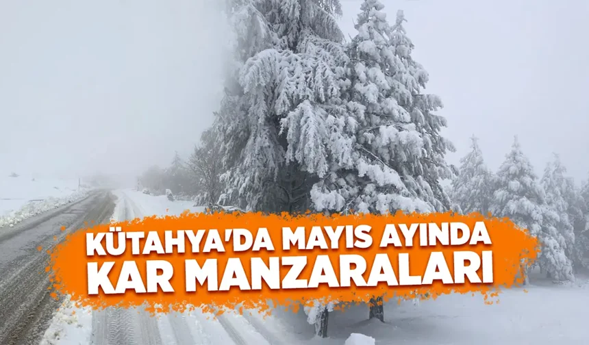 Kütahya'da bir mahalle beyaza büründü