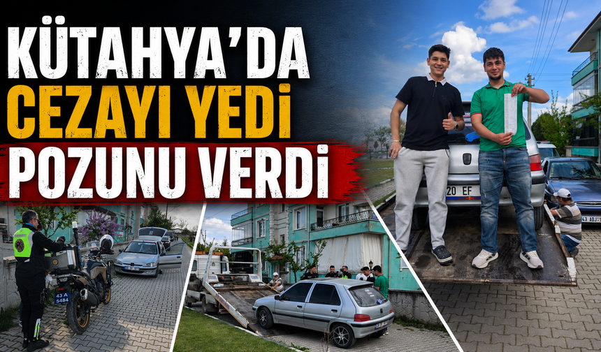 Kütahya'da cezayı yedi, pozunu verdi
