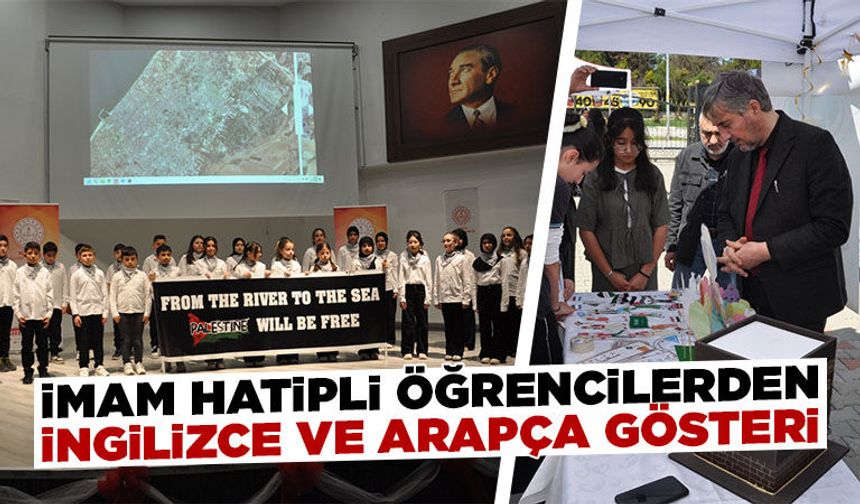 Kütahya’da imam hatip öğrencilerinden yabancı dil şenliği