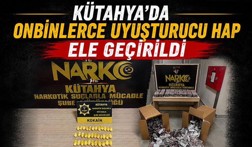 Kütahya’da polis ekiplerinden uyuşturucuya geçit yok