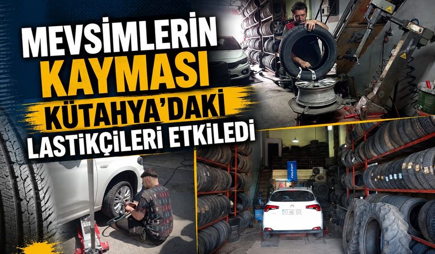 Kütahya’da yağışlı hava uzun sürdü, lastik değişimleri ertelendi