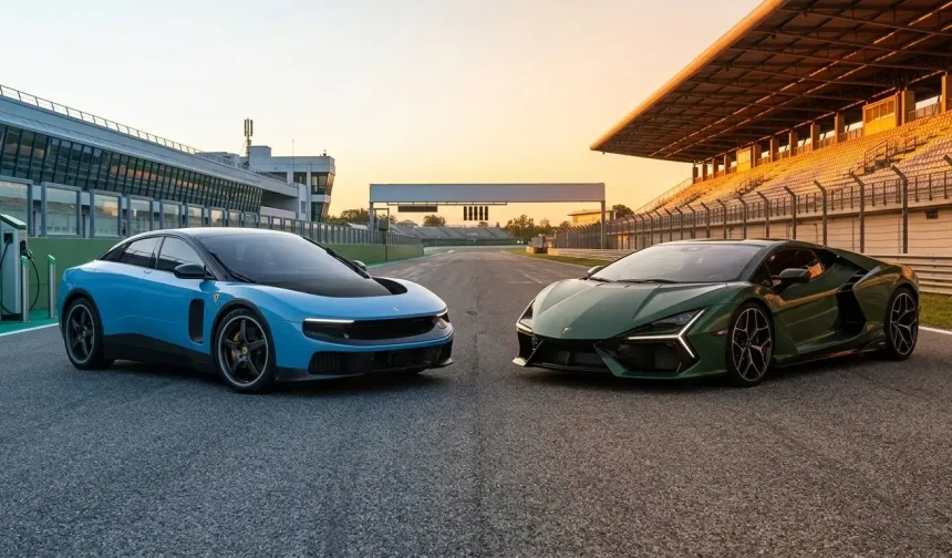 Ferrari ve Lamborghini elektrikli dönüşümde karşı karşıya