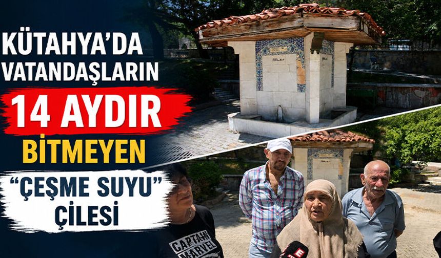 Kütahya Ilıca’da vatandaşların “çeşme suyu” tepkisi