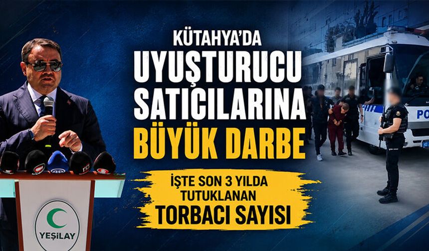 Kütahya Valisi Işın, tutuklanan torbacı sayısını açıkladı