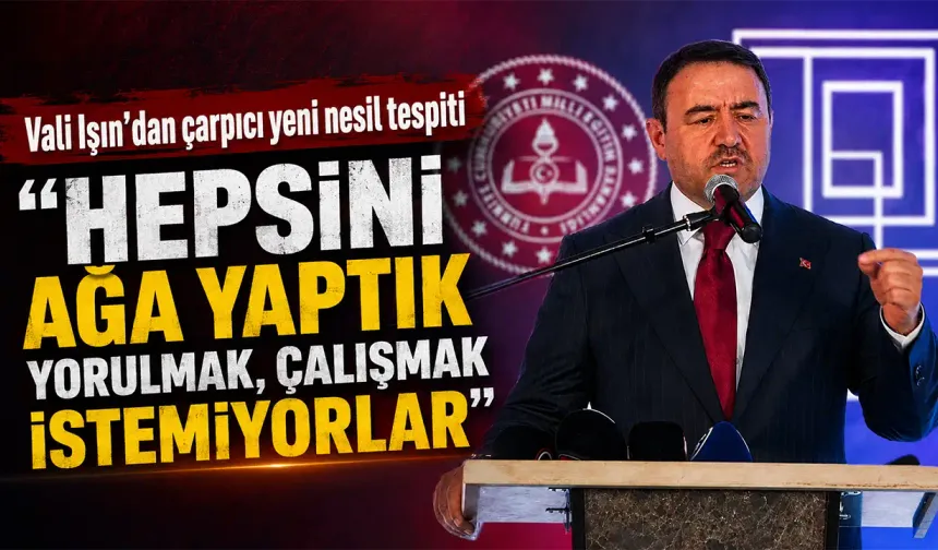 Kütahya Valisi Işın’dan “yeni nesil” tespiti