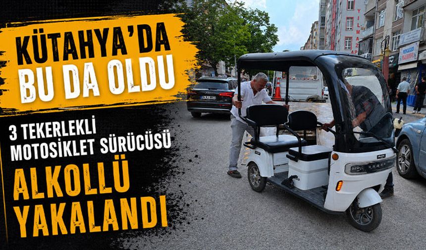 Kütahya’da alkollü motosiklet sürücüsü yakalandı