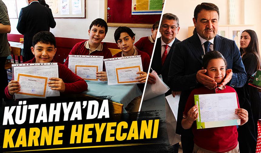 Kütahya’da binlerce öğrenci karne aldı