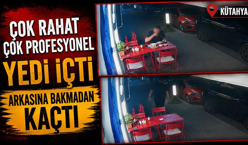 Kütahya’da bir kişi restoranda yedi içti, hesabı ödemeden kaçtı