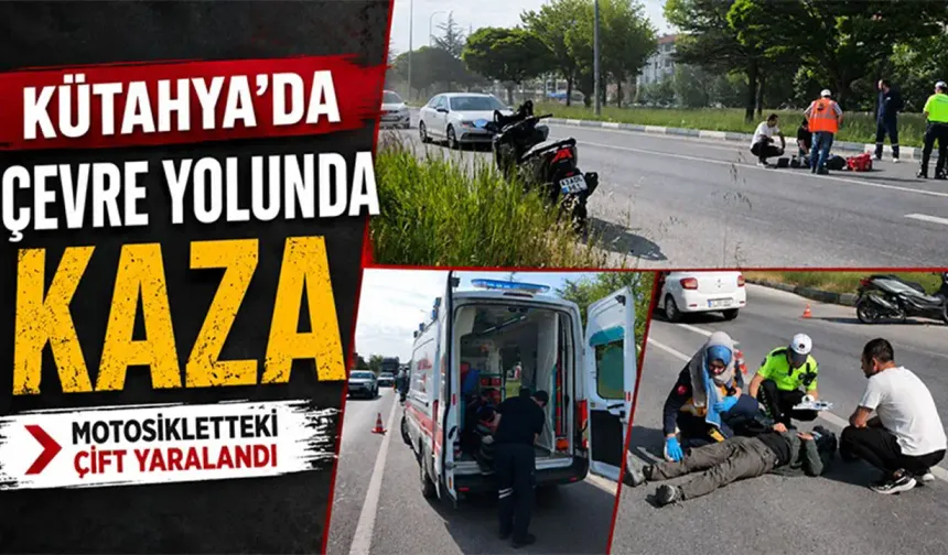 Kütahya’da çevre yolunda kaza: 2 yaralı