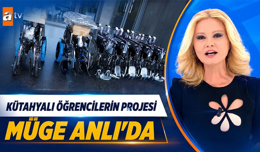 Kütahyalı öğrencilerin projesi Müge Anlı’da anlatıldı