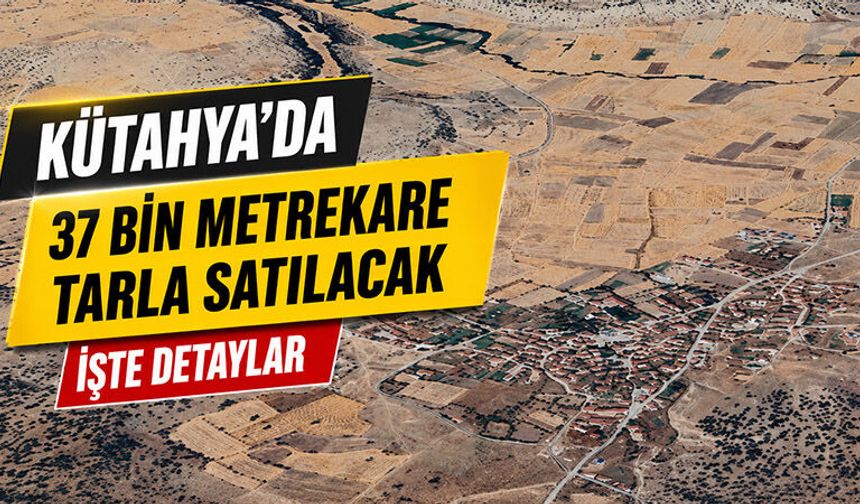 Kütahya'da binlerce metrekare tarla satılacak