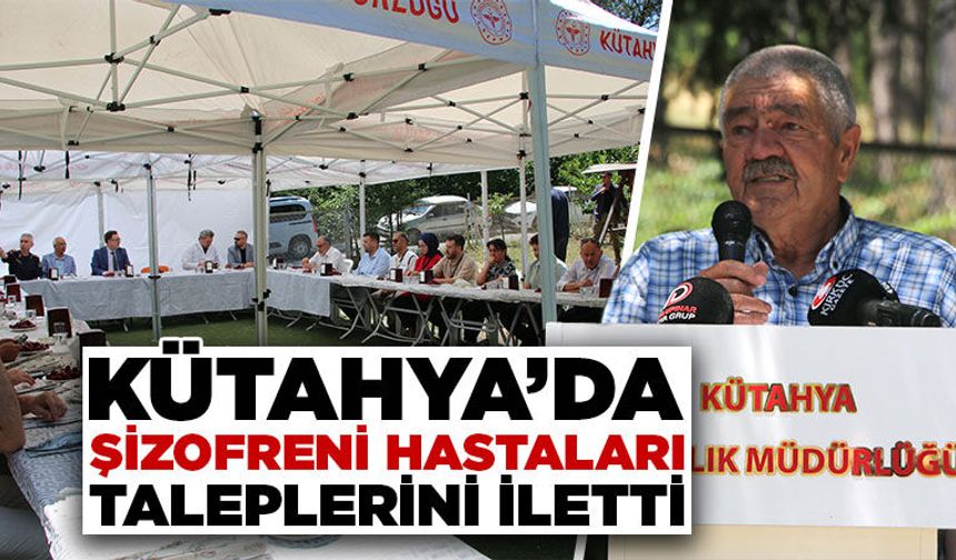 Kütahya’da il protokolü şizofreni hastalarıyla buluştu