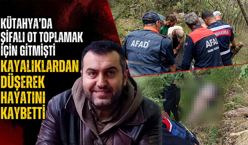 Kütahya'da kayalıklardan düşen sağlık teknikeri öldü
