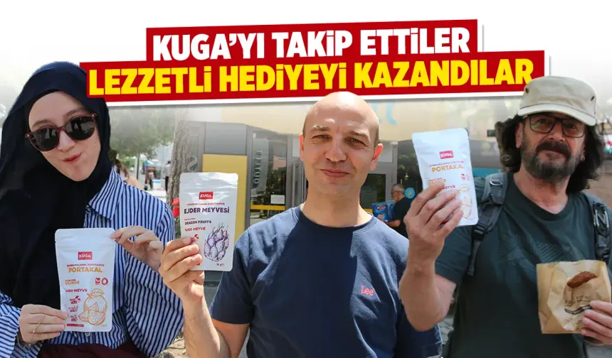 Kütahya’da KUGA’yı takip ettiler, hediyelerini aldılar