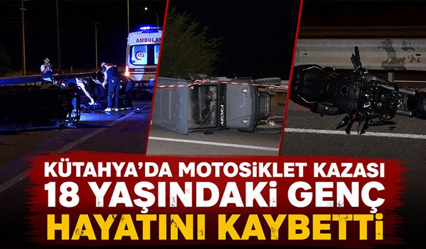 Kütahya'da motosikletle elektrikli bisiklet çarpıştı: 1 ölü, 1 yaralı