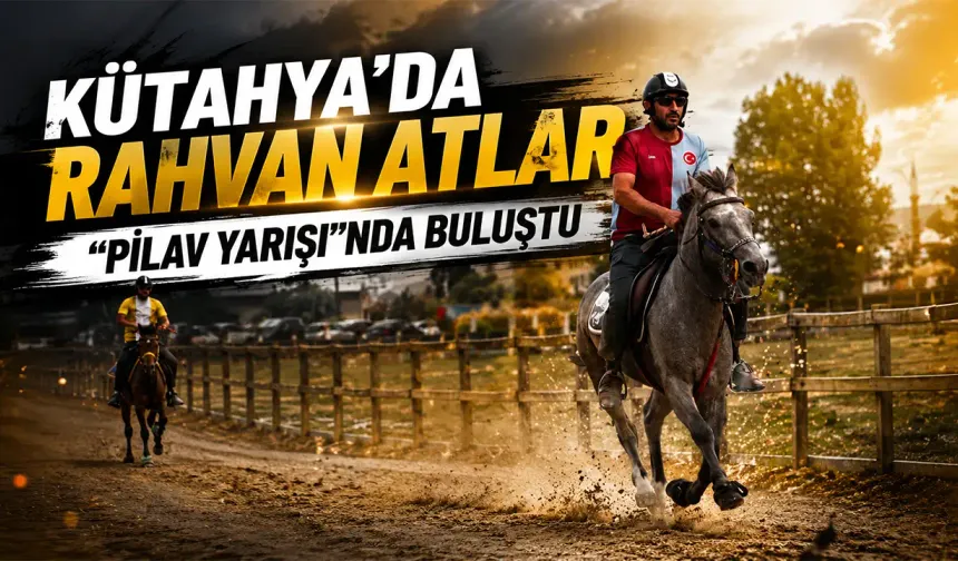 Kütahya’da rahvan atlar, birincilik için yarıştı
