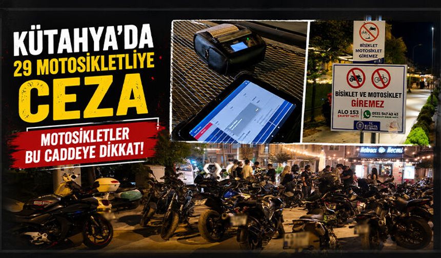 Kütahya’da Şahinler’den motosikletlere sıkı denetim