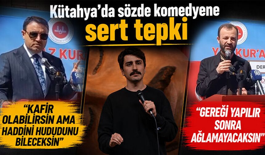 Kütahya’da sözde komedyene hakettiği cevap