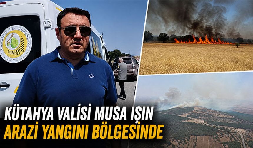 Kütahya Valisi Musa Işın, yanan arazi miktarını açıkladı