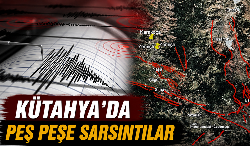 Kütahya’da depremler yine başladı