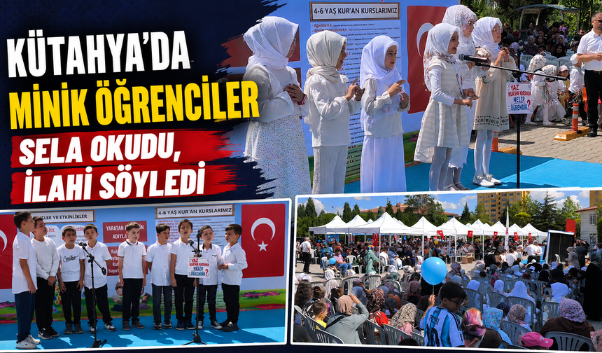 Kütahya’da miniklerin Kur’an kursu bitirme heyecanı