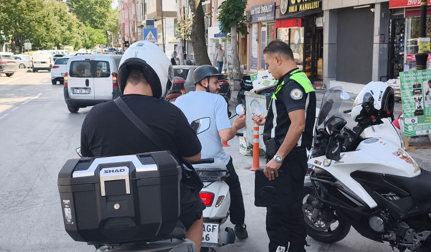 Kütahya’da motosiklet denetimleri devam ediyor