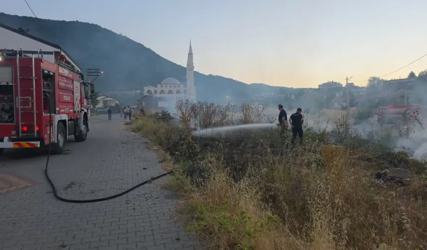 Kütahya’da ot yangınına hızlı müdahale