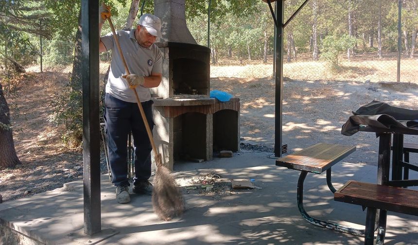 Kütahya’da piknik ve mesire alanlarında temizlik yapıldı
