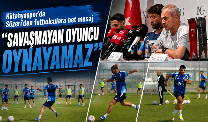 Kütahyaspor’da Sözeri’den önemli açıklama