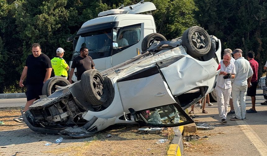Muğla’da tır ile otomobil çarpıştı, 4 yaralı