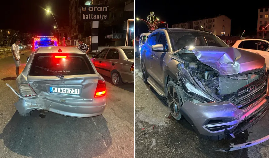 Uşak’ta iki otomobil çarpıştı: 2’si çocuk 6 yaralı