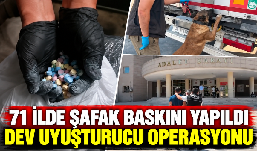 71 ilde uyuşturucu operasyonu, Kütahya’da da şafak baskını