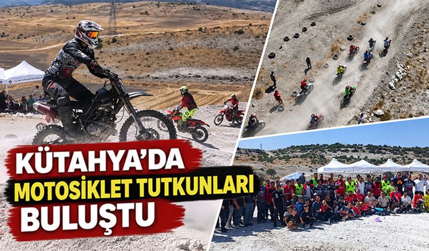 Kütahya'da 120 motosiklet tutkunu bir araya geldi