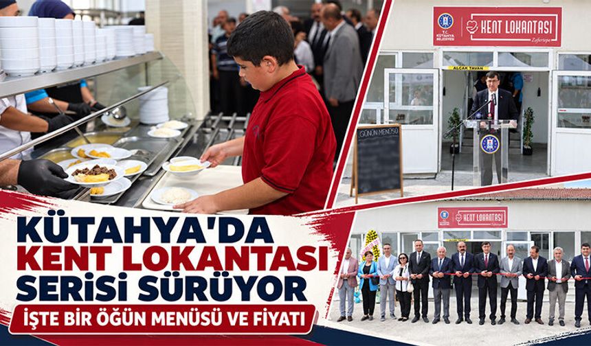 Kütahya’da 3'üncü Kent Lokantası açıldı