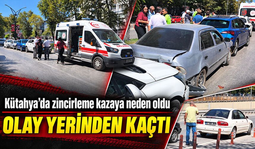 Kütahya’da beş araçlı zincirleme kaza
