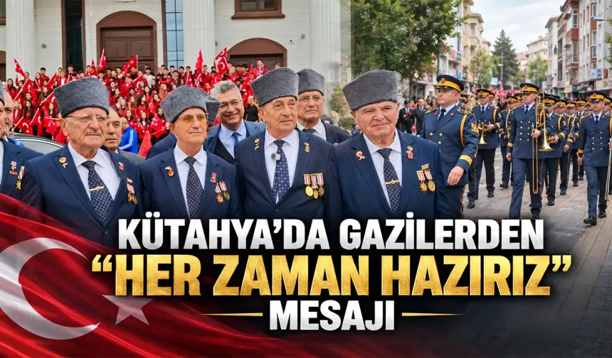Kütahya’da gaziler, birlik ruhuyla yürüdü