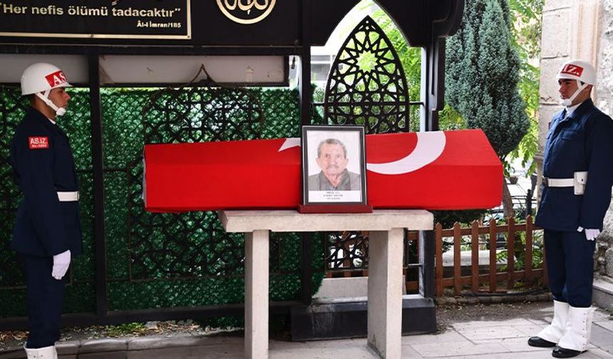 Kütahya’da Kıbrıs gazisi Halil Çil son yolculuğuna uğurlandı