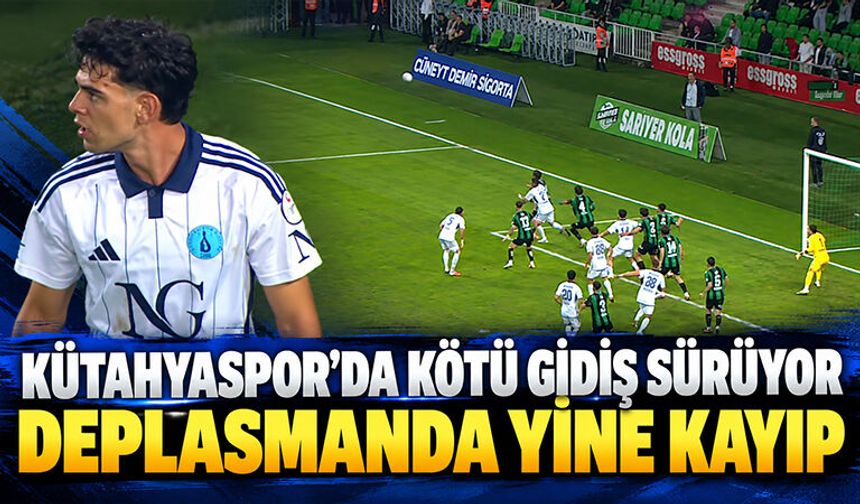 Kütahyaspor, deplasmandan yine mağlup döndü
