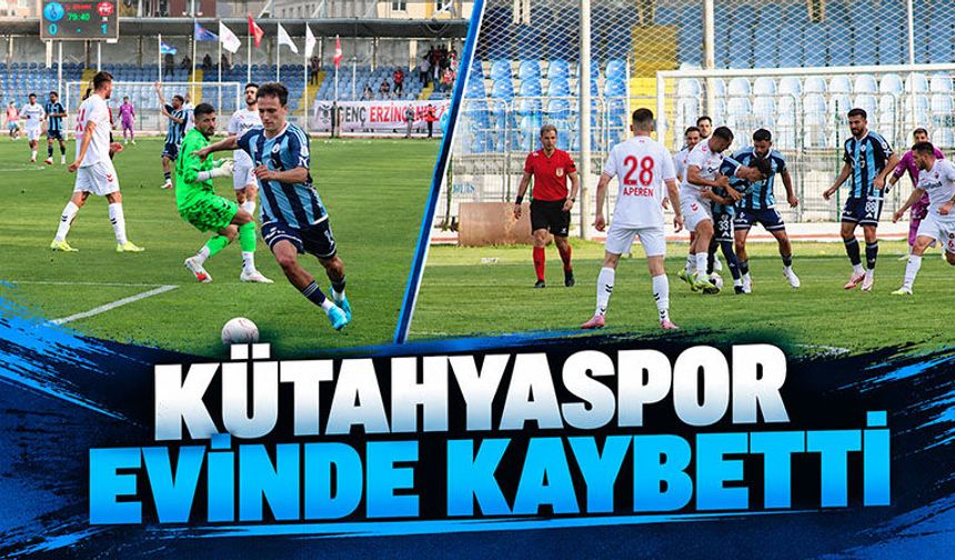 Kütahyaspor, seyircisinin önünde evinde kaybetti
