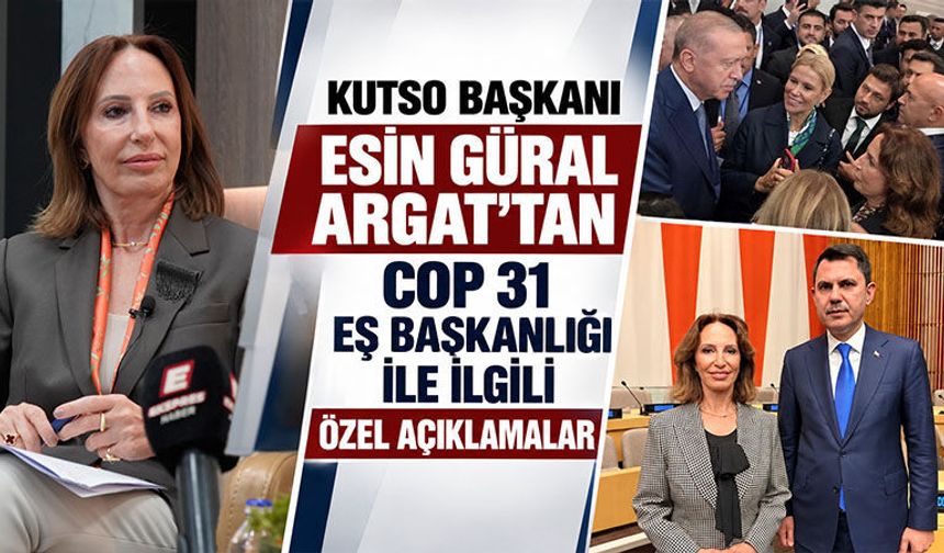 KUTSO Başkanı Esin Güral Argat, COP31’de eş başkan seçildi