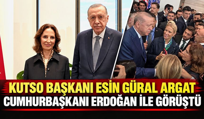 KUTSO Başkanı Güral Argat, Cumhurbaşkanı Erdoğan ile görüştü