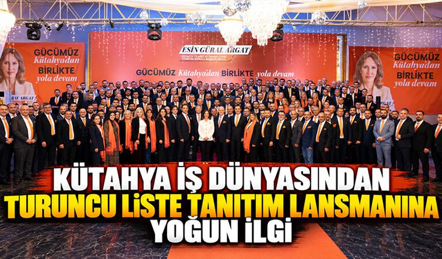 KUTSO Başkanı Güral Argat, Turuncu Liste’yi tanıttı