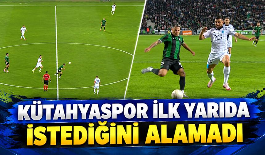 Sakaryaspor-Kütahyaspor maçında ilk yarıda tek gol