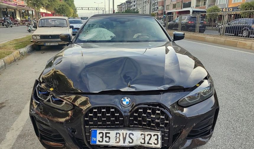Aydın'da otomobil ile motosiklet çarpıştı: 2 yaralı